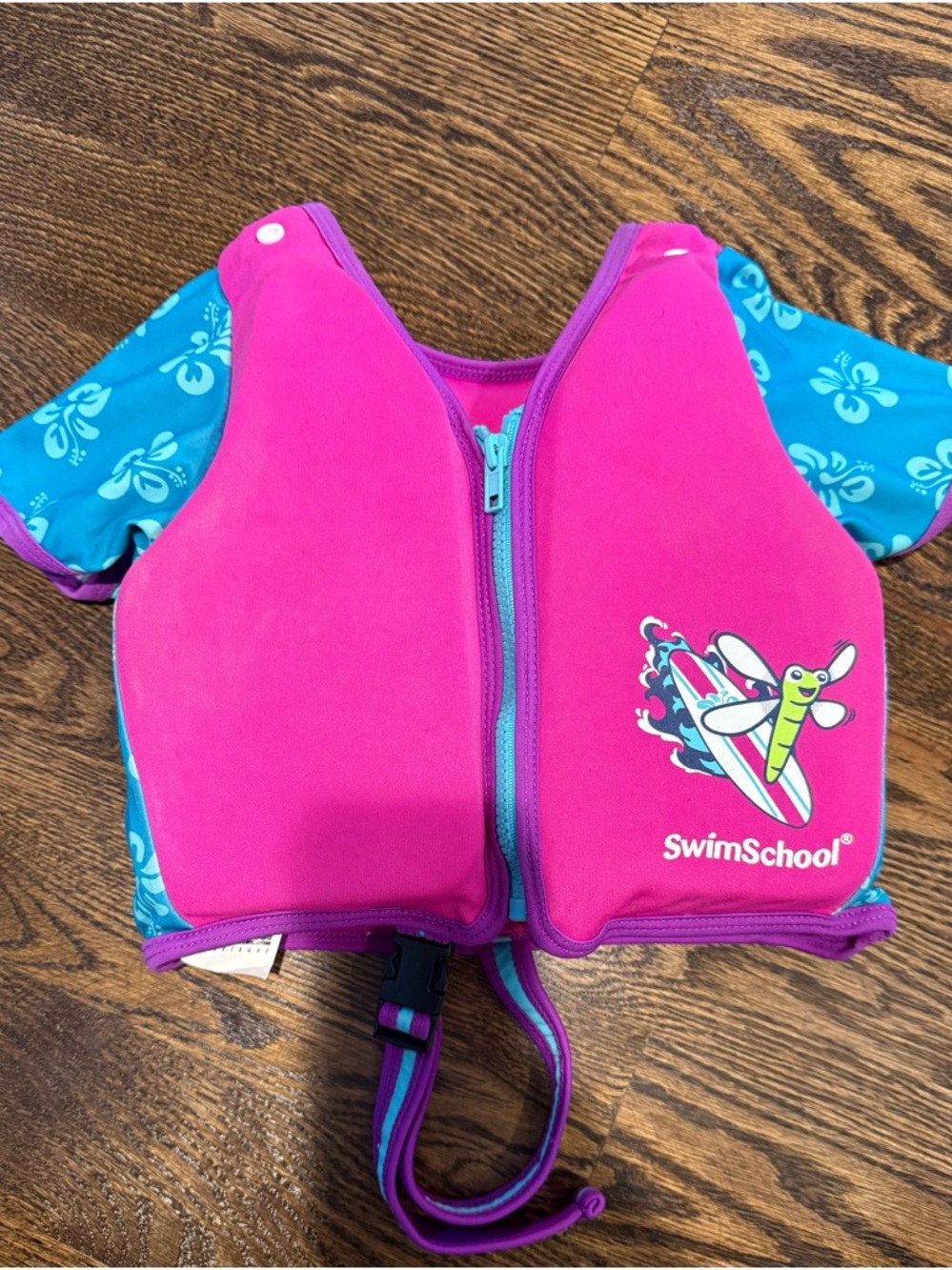 Kids Swim Vest Pink & Blue Swim School 2-4 years